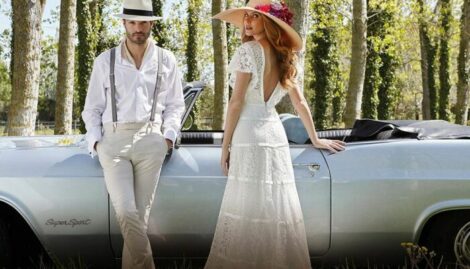 Valkengoed bruidsmode collectie Novia dárt