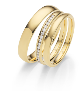 Gouden ringen met diamant Valkengoed