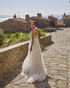 Modeca Gray Trouwjurk