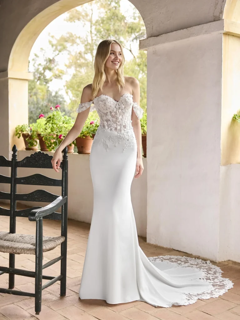 White One Depsy Trouwjurk