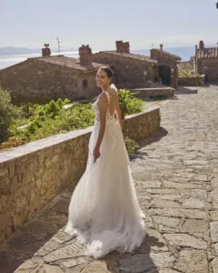 Modeca Gray Trouwjurk